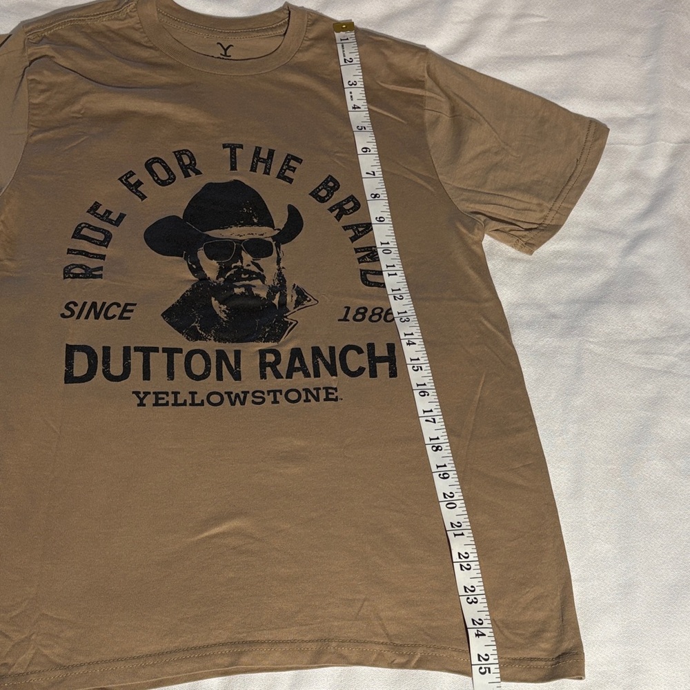 Yellowstone - Rip - Brown T-Shirt - Dutton Ranch - Picture 5 of 5